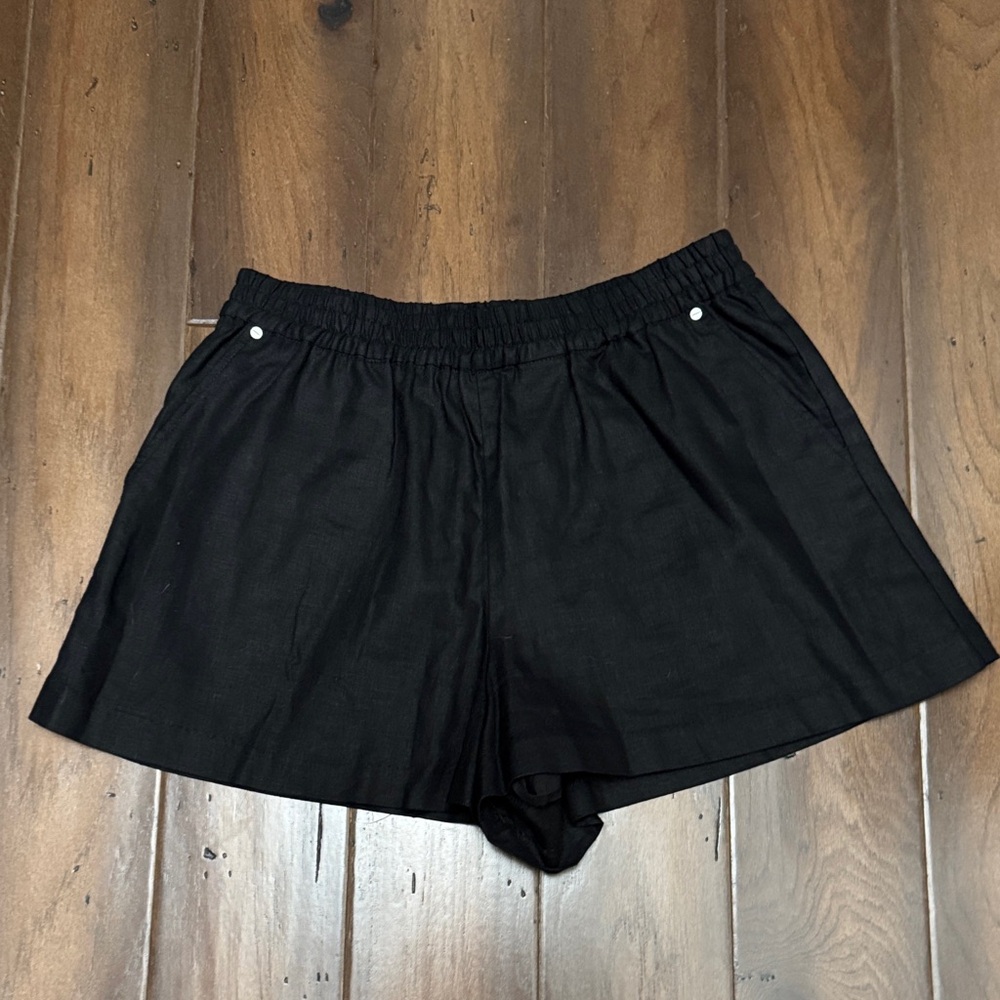 MICHAEL Michael Kors Black linen Shorts